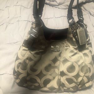 Grey coach purse